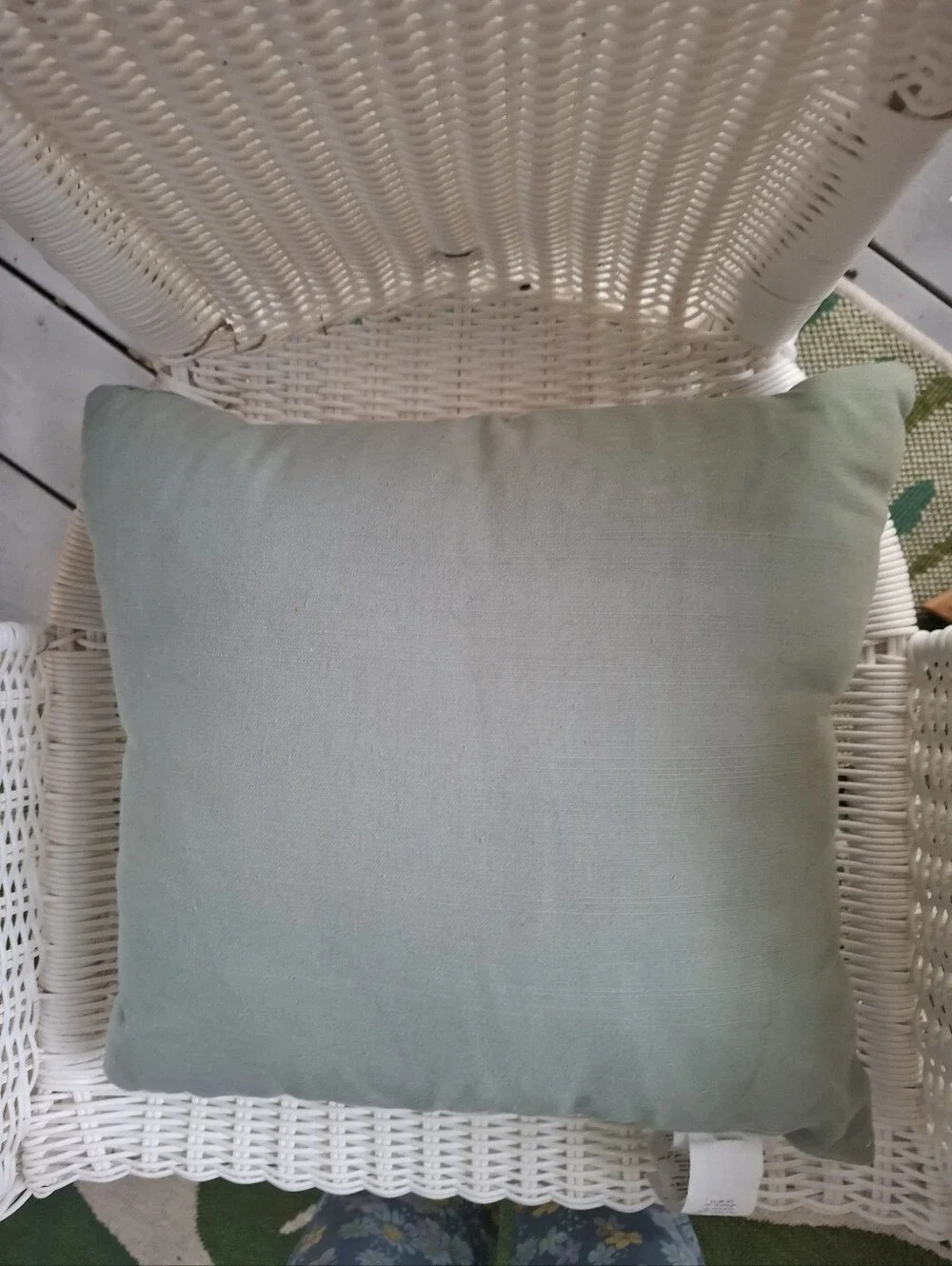 Pottery Barn Jeweled Bunny Decorative Pillow Sage Green